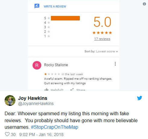 falszywe opinie google moja firma usunac