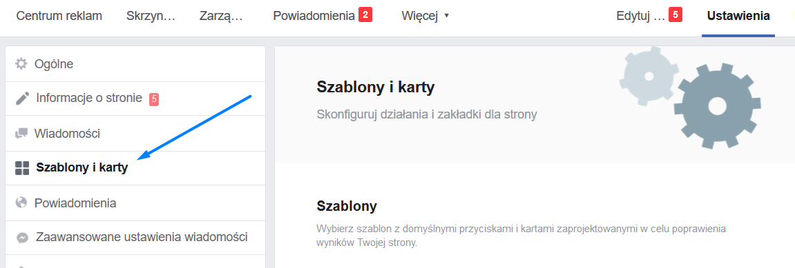 szablony karty