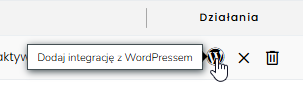 integracja wordpress