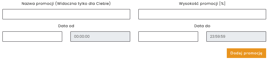 promocja formularz